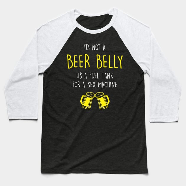 BEER Baseball T-Shirt by YellowMadCat